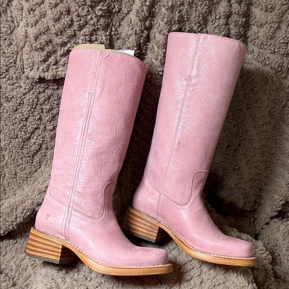 FRYE AND CO. Shoes - FRYE AND CO. Women’s Campus 14L Pink Heeled Leather Boots